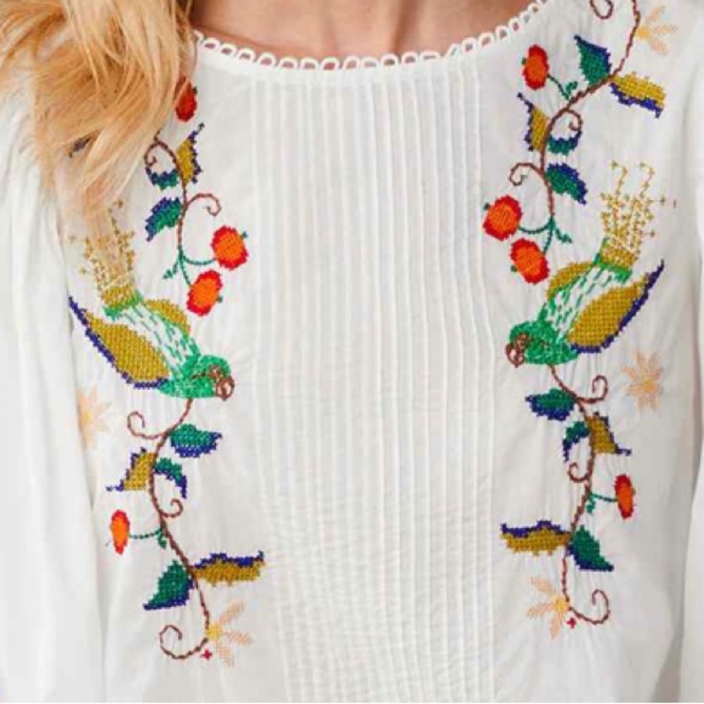 Farm Rio “Pitanga Embroidery Blouse”. New with tags from Sundance. - Picture 10 of 13